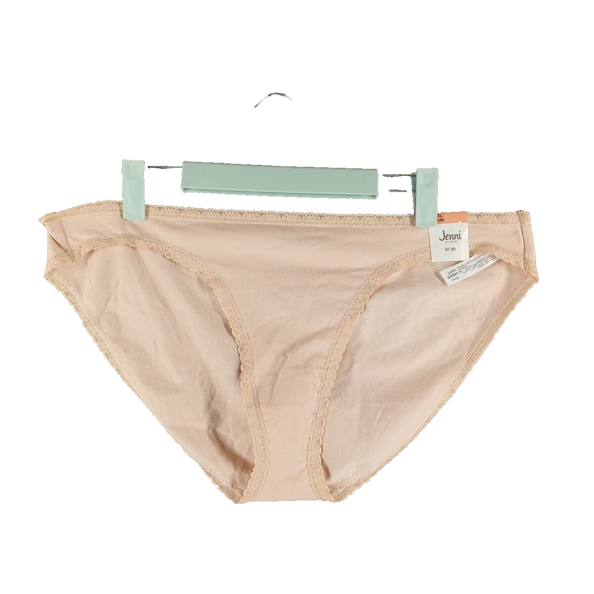 NWT Jennie Women Bikini Panty Size 3XL Beige W/ Lace Detail