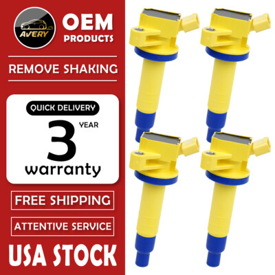 Energy 4 Ignition Coil For Toyota Corolla Matrix Celica Chevy 1.8L 2000-08 UF247