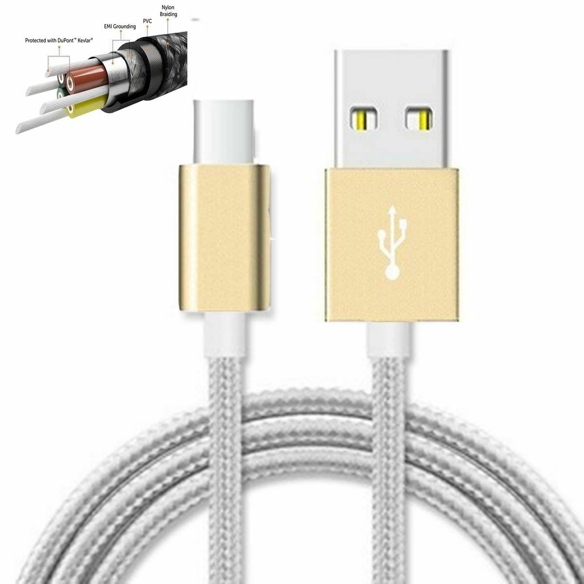 Cavo Dati E Ricarica Usb Linq TPC-P9120 Connettore Type-C Tipo C Smartphone