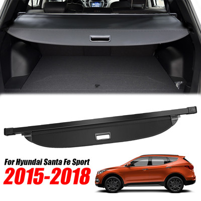 Retractable Trunk Luggage Trunk Cargo Cover for Hyundai Santa Fe Sport 2015-2018