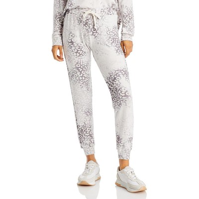 

Винтажные женские белые удобные и уютные брюки-джоггеры Savanna, одежда для отдыха  BHFO 1821, Leopard