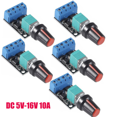 5PCS 5V-16V 10A Variable Voltage Regulator PWM DC Motor Speed Controller Switch