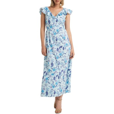 

Женское синее длинное летнее макси-платье H Halston  BHFO 9343, Angel blue