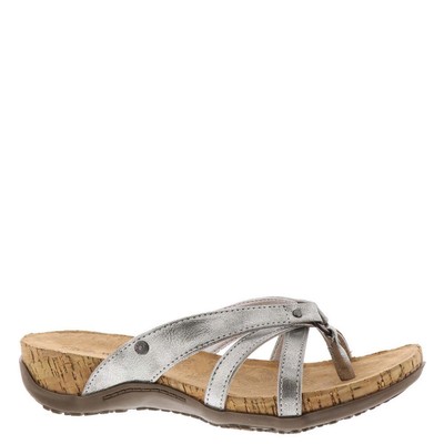 

Женские шлепанцы Bearpaw FAWN из искусственной кожи без шнуровки на плоской подошве BHFO 7276, Серебряный, FAWN