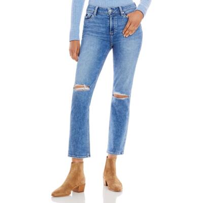 

Прямые джинсы до щиколотки Paige Womens Amber со средней посадкой Destroyed BHFO 6406, Walkabout, Янтарь