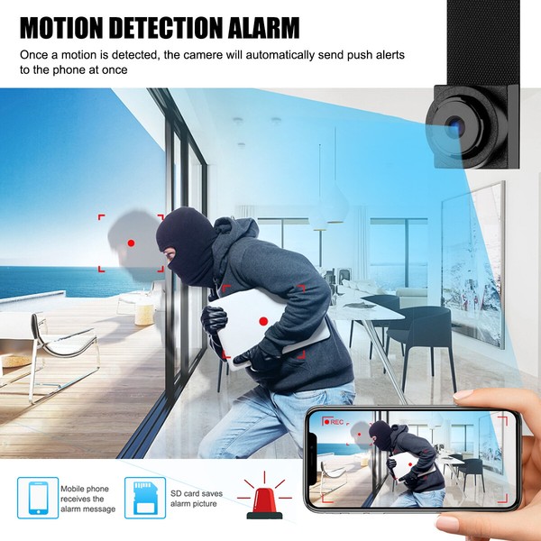 1080P HD Wireless Mini WIFI Camera Hidden Nanny Security Spy DIY Screw DVR Cam - Image 5