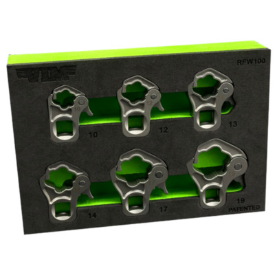 VIM Tools 6 PC. 3/8'' DR. RATCHETING FLARE NUT WRENCH SET