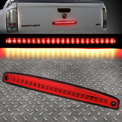 ДЛЯ 03-06 DODGE RAM КРАСНЫЙ КОРПУС ПОЛНОСТЬЮ СВЕТОДИОДНЫЙ ЗАДНИЙ ЦЕНТРАЛЬНЫЙ СТОП-СИГНАЛ НА ДВЕРИ БАГАЖНИКА