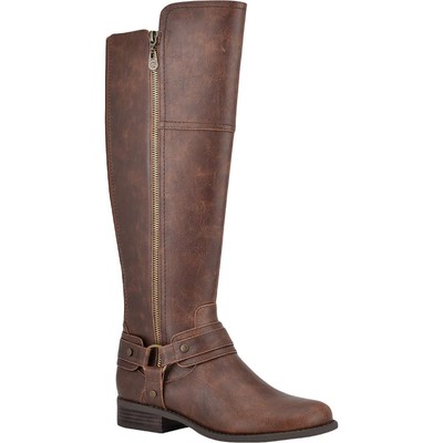 

Женские сапоги до колена GBG Los Angeles Harlea Brown 6 Medium (B,M) BHFO 9639, Dark brown