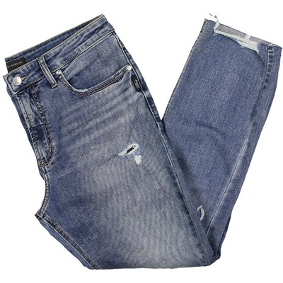 Silver Jeans Co. Женские синие джинсы прямого кроя со средней посадкой по щиколотку 33 BHFO 0074