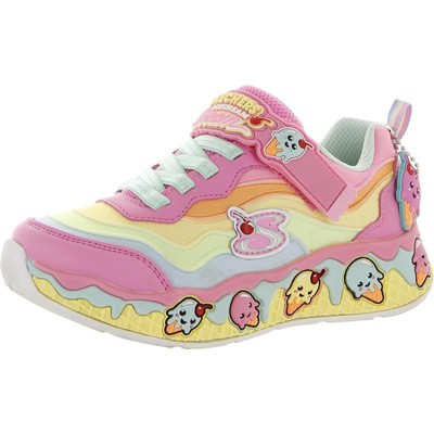 

Розовые повседневные и модные кроссовки Skechers Girls Sundae Sweeties BHFO 9476, Pink/multi