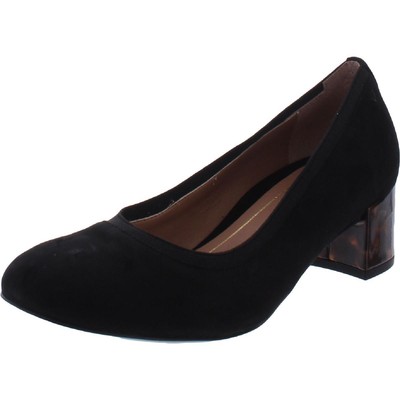 Женские туфли Vionic Natalie Black Suede Block Heels Heels 5 Medium (B,M) BHFO 3543