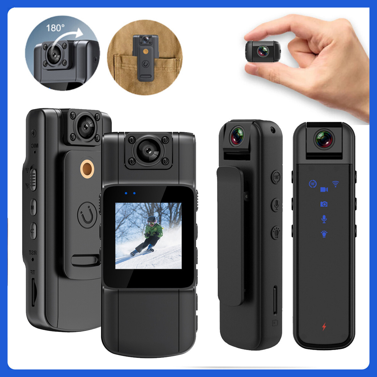 Dvr Ir Night Cam Camcorder Mini Body Police Camera 2023