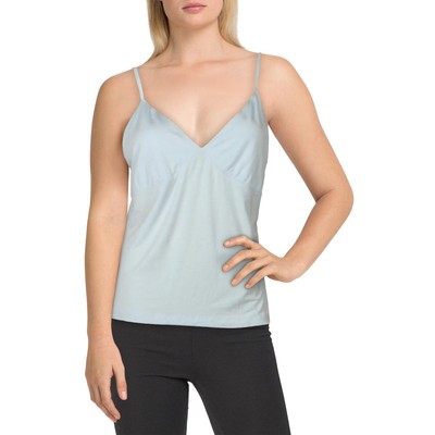 

Calvin Klein Sleepwear Женская синяя трикотажная рубашка с v-образным вырезом Майка для сна  BHFO 3874, Синий