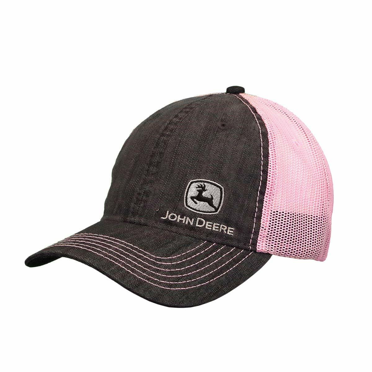 John Deere Womens Winter Trapper Hat with Patch Black