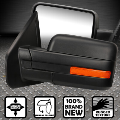 ДЛЯ 04-14 FORD P2 F150 PICKUP РУЧНОЕ СКЛАДНОЕ ЗЕРКАЛО ЗАДНЕГО ВИДА С ЛЕВОЙ СТОРОНЫ ВОДИТЕЛЯ