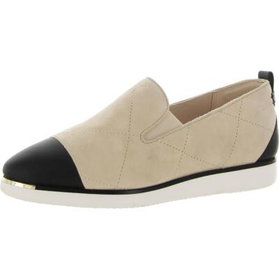 

Женские бежевые замшевые лоферы с круглым носком Cole Haan, ширина 6 (C, D, W) BHFO 5204, Smokey gray quilted suede, W20779