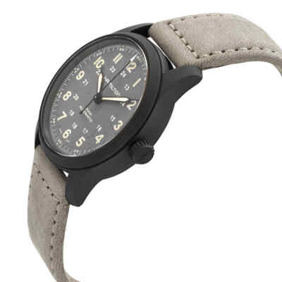 Pre-owned Hamilton Khaki Field Automatic Grey Dial Men's Watch H70215880