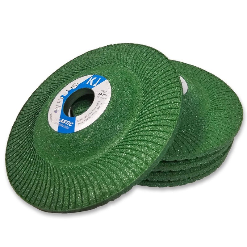 Disques A Meuler Elastique 125 X 4.0 X 22 Mm Pour Acier,Fonte - 5 Pcs