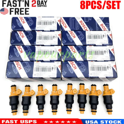 8PCS Genuine Upgrade OEM BOSCH Fuel Injectors For Ford F150 F250 F350 0280150718