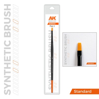 AK Interactive: BRUSHES - Round | Flat | Dry Brush | Effects - Singles 26 Types