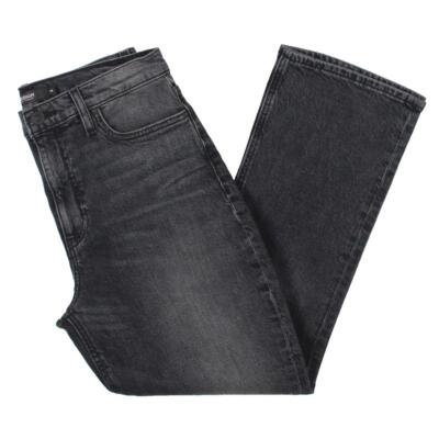 

Hudson Женские черные укороченные джинсы из денима с высокой посадкой  BHFO 3457, Black lightning