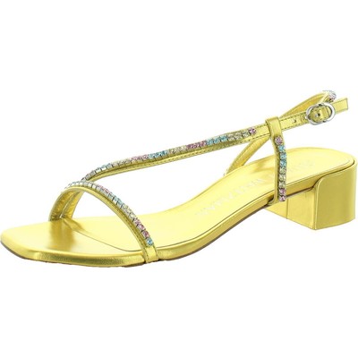 Женский ремешок на щиколотке из металлизированной кожи Stuart Weitzman 7 Medium (B,M) BHFO 1870