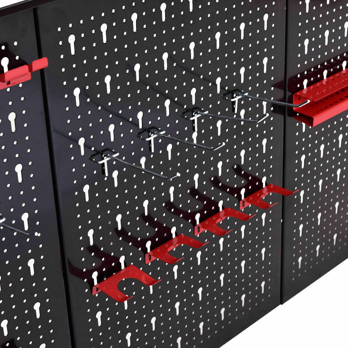 набор подвесов для перфопанелей 43шт esse phs805. настенная панель для инструментов. перфорируемые панели для инструментов. перфорированная панель для инструмента topex 79r186. панель перфорированная к25 микрон.