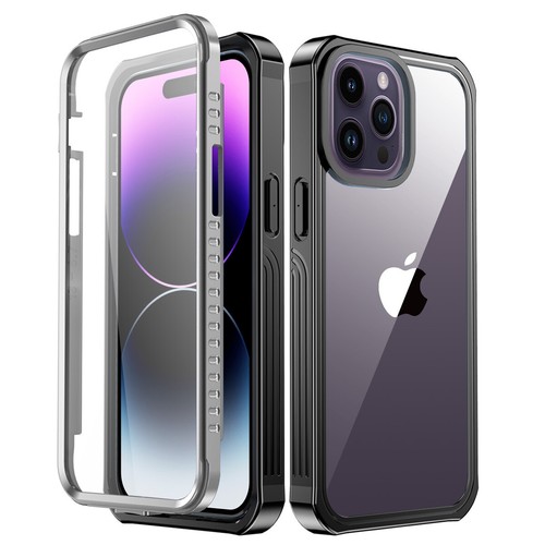 Built-in Screen Case For Apple iPhone 14 13 11 Pro Max 12