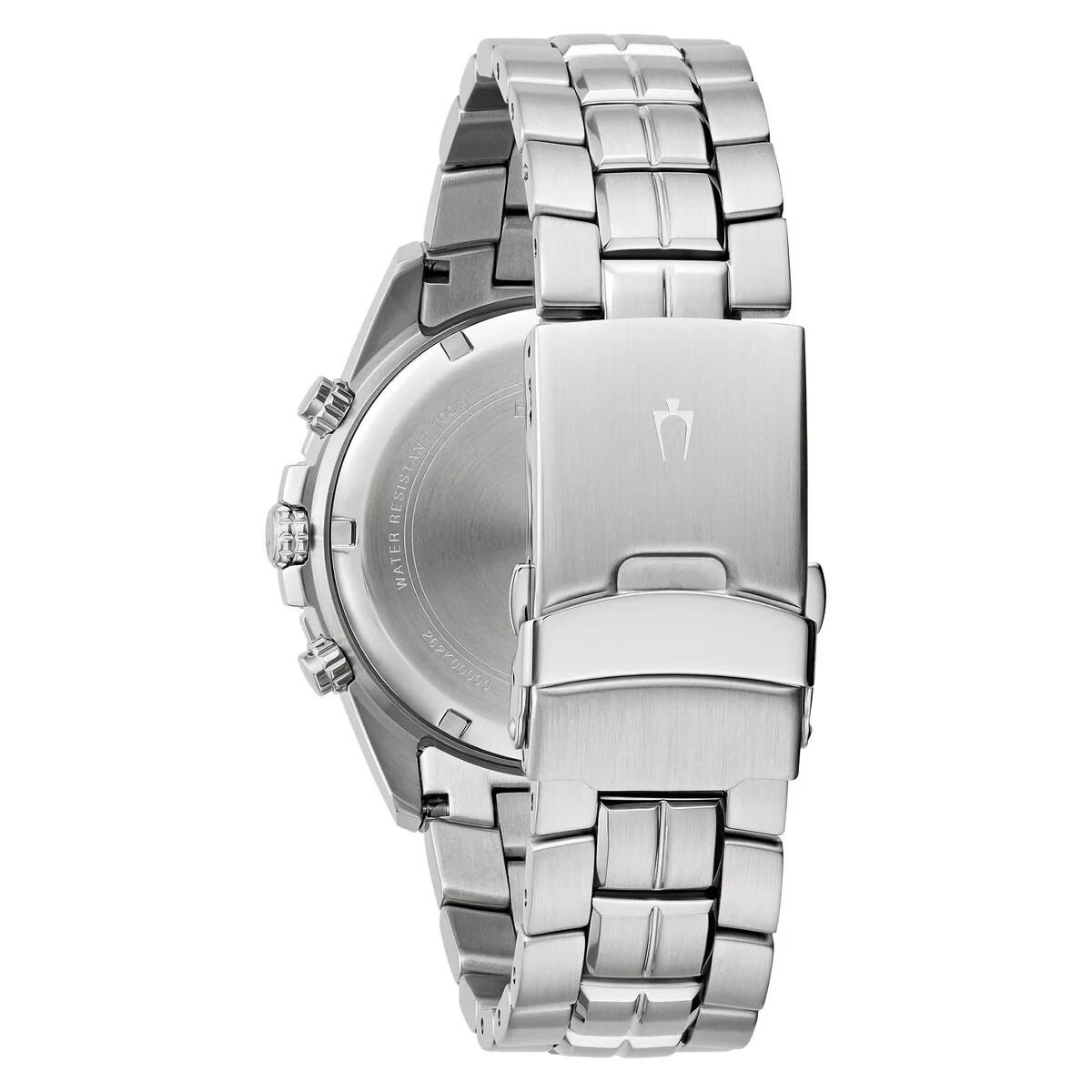 Pre-owned Bulova Marine Star Chronograph Stainless Steel Quartz Men's Watch 98b423