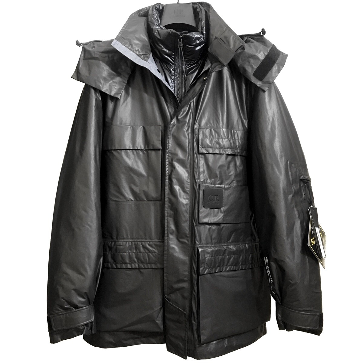 Pre-owned C.p. Company Cp Company $1.8k Metropolis Jacket Gore-tex/primaloft Liner It48/m W/ Smog Mask