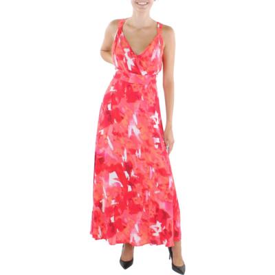

Donna Karan Женское дневное платье макси с принтом BHFO 3247, Красный