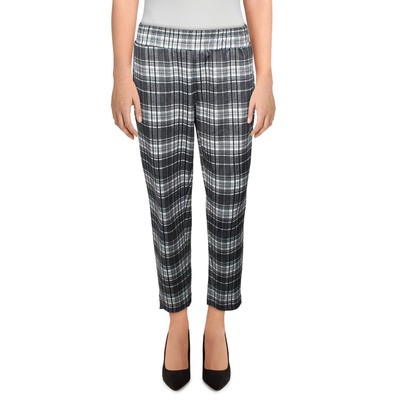 

Женские черные укороченные брюки в клетку Alice + Olivia  BHFO 8158, Charcoal plaid, CL000P67101