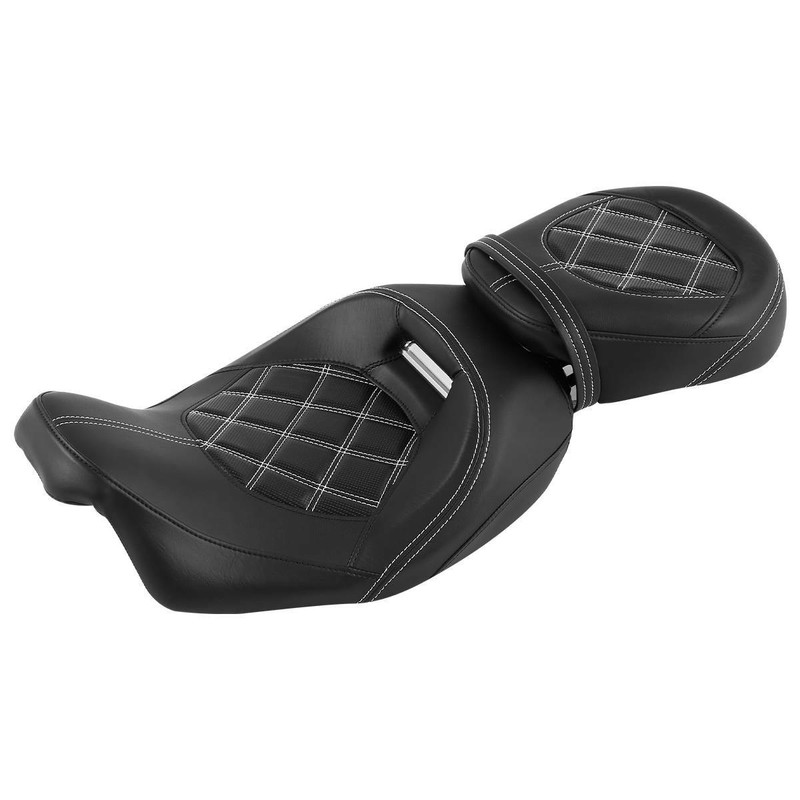 Black Driver Passenger Seat Fit For Harley CVO Street Glide