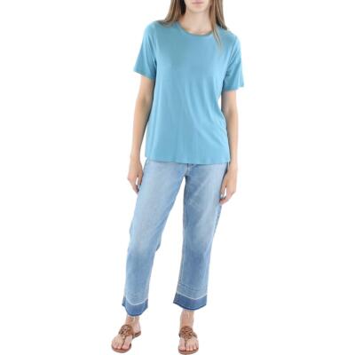 Eileen Fisher Womens Crew Neck Casual Top Pullover Top Shirt BHFO 3930