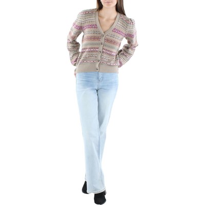 

Женский коричневый кардиган с жаккардовым узором Lauren Ralph Lauren  BHFO 2857, Multi