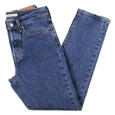 

Джинсы Levis Womens Blue Slim Denim Medium Wash Straight Straight Leg Jeans  BHFO 3799, Синий