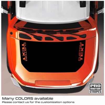 Toyota FJ  Cruiser 2007-2023 Hood Accent Decals Stripes Blackout (Choose Color)