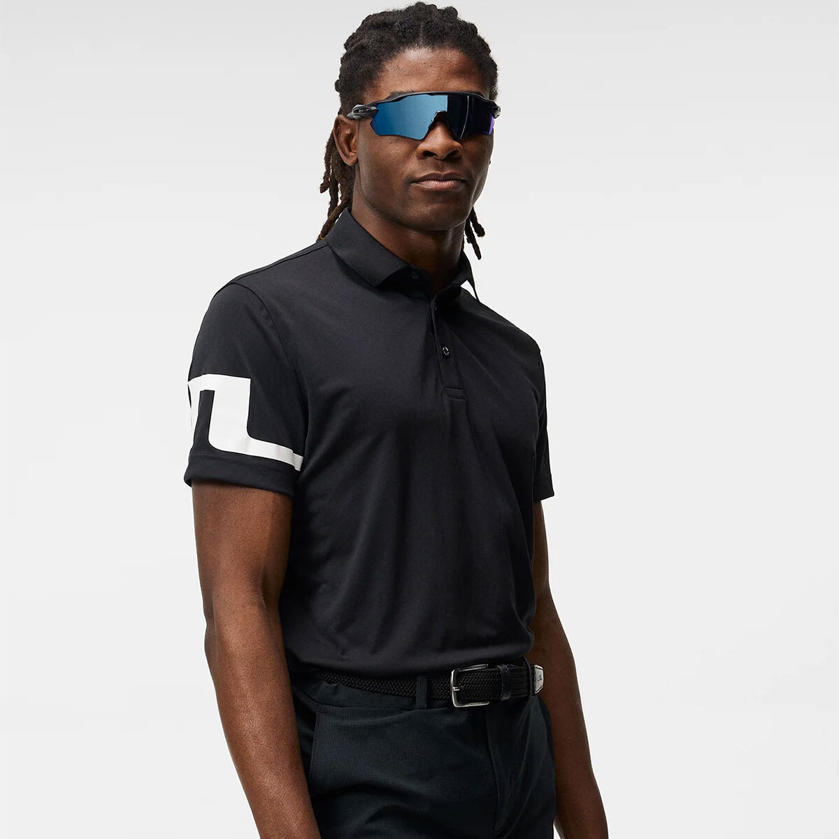 Golfickers 長袖ポロ　GLS-Sweat POLO Black- Golfickers 長袖ポロ GLS-Sweat POLO Black-