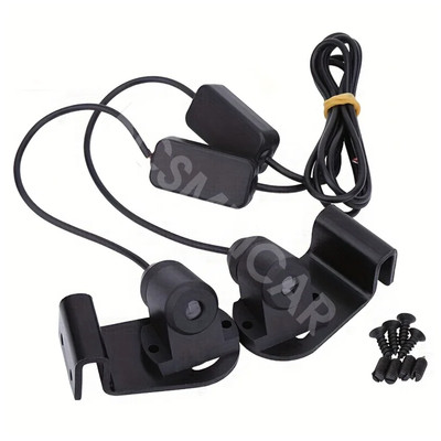 2PCS Car Wings Welcome LED Door Shadow Bulb Atmosphere Projector Lights