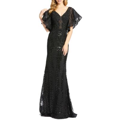 

Mac Duggal Женское Черное Вечернее Платье с Украшением  BHFO 0116, Черный