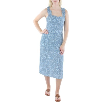 

Женское синее летнее платье миди Lea + Viola с цветочным принтом  BHFO 4955, Floral