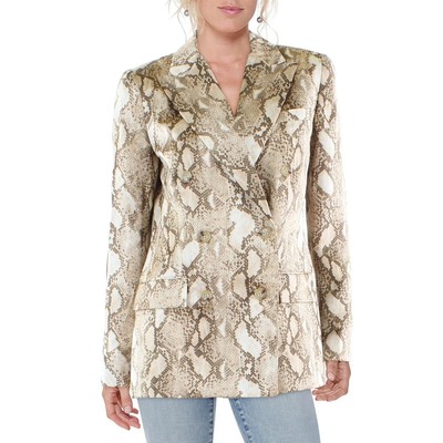 Женский коричневый нарядный блейзер на двух пуговицах Lauren Ralph Lauren 4 BHFO 9780