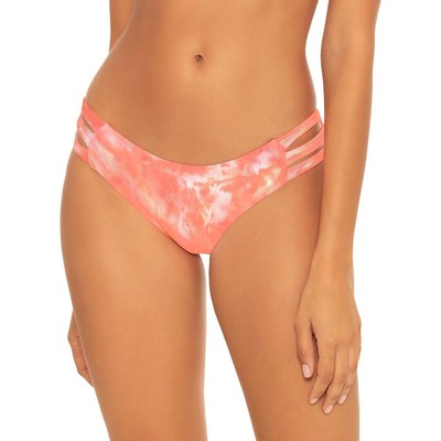 Becca Женский розовый хипстерский купальник с отделкой в виде лесенки снизу L BHFO 7165