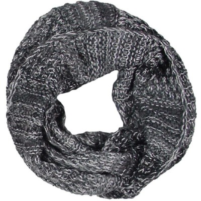 Vince Camuto Womens Grey Metallic Loop Warm Infinity Scarf O/S BHFO 0671