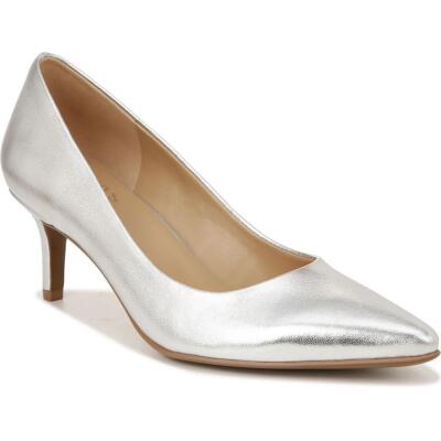 Naturalizer Womens Everly Silver Dress Heels Shoes 8.5 Wide (C,D,W) BHFO 6288