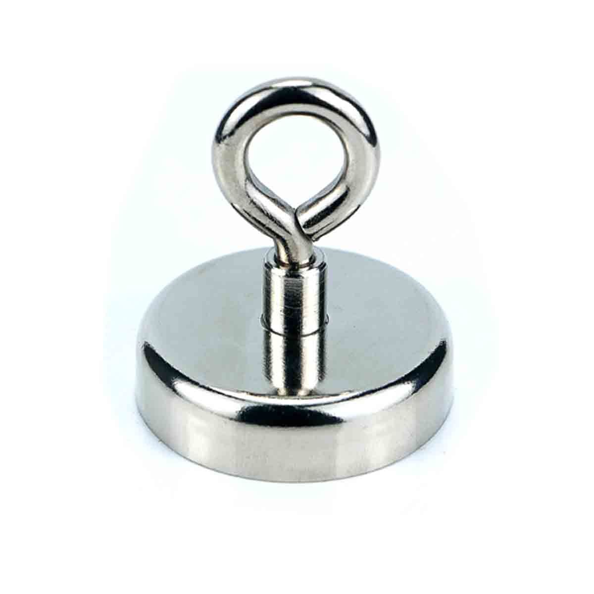 100-1000LB Neodymium Fishing Magnets Pulling Force Super Strong Round Rare Earth