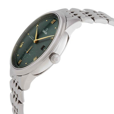 Pre-owned Omega De Ville Prestige Automatic Chronometer Green Dial Men's Watch