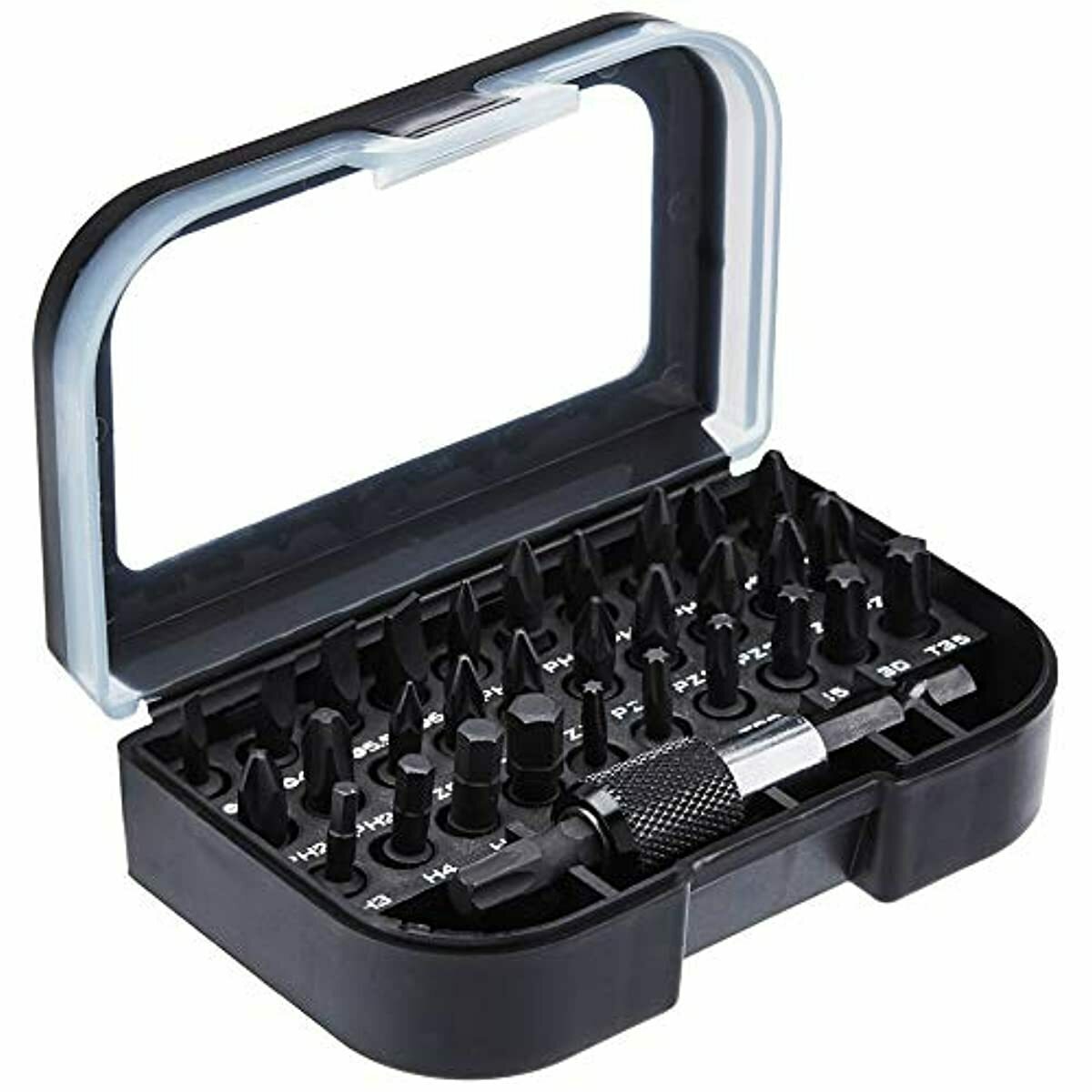 Amazon Basics Impact Driver Bit Set - 32-Piece