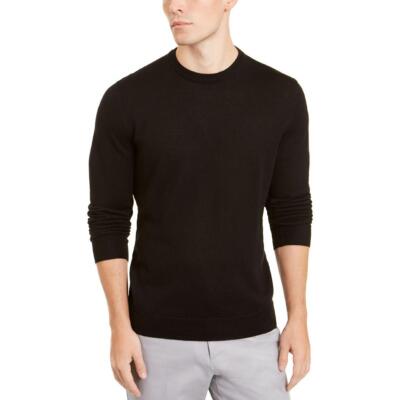

Мужской свитер с длинными рукавами Alfani Heather Crewneck BHFO 7646, Deep black